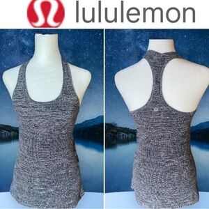 lululemon athletica Gray Heather Racerback Tank